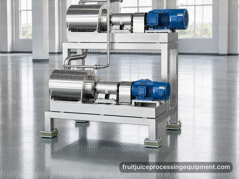 Integrated Fruit Juice Processing Equipment: Hygienic Design Interface integrated fruit juice processing equipment, hygienic design: line balance and product routing connection view