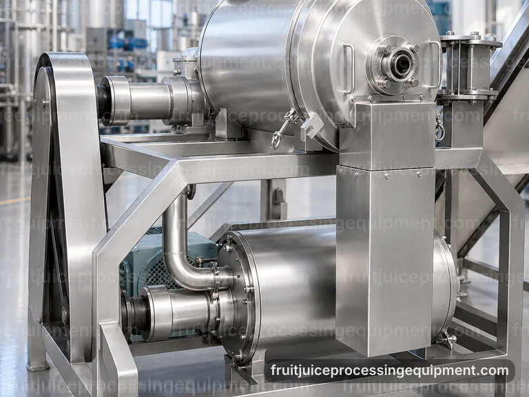Integrated Fruit Juice Processing Equipment: Process Sequence Interface integrated fruit juice processing equipment, process sequence: extraction and clarification modules connection view