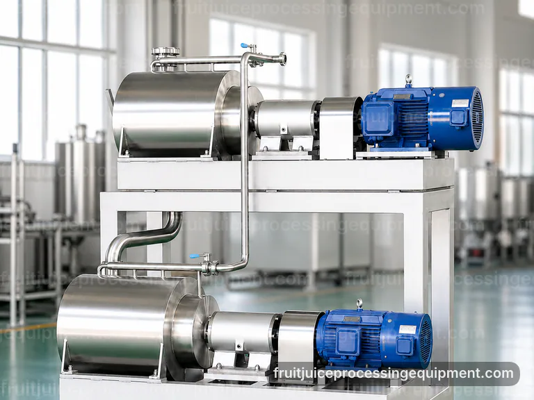 Integrated Fruit Juice Processing Equipment: Operating Principle Interface integrated fruit juice processing equipment, operating principle: line balance and product routing connection view