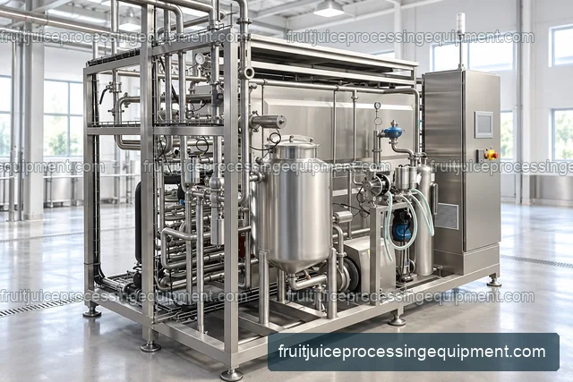 Skid-mounted juice heat treatment system